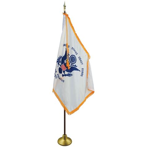 coast guard flag presentation Set 3 x 5ft. uscg flag