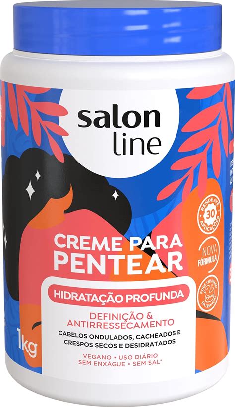 Salon Line Creme Para Pentear Hidratação Profunda 1 Kg Amazon br