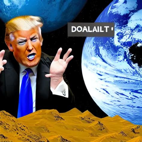 Planet Earth Being Swallowed By Donald Trump Stable Diffusion Openart