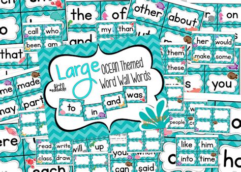 Word Wall Headers And Word Cards