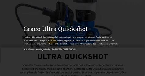 Graco Ultra Quickshot