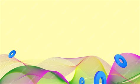 Premium Vector Abstract Yellow Background Colorful Wave Design