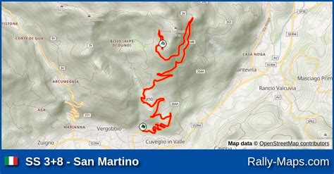 Ss San Martino Stage Map Rally Internazionale Dei Laghi