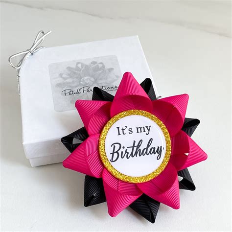 Its My Birthday Pin Birthday Ts For Her Birthday T Etsy