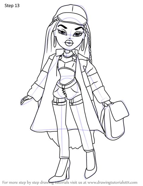 How To Draw Sasha From Bratz Bratz Step By Step