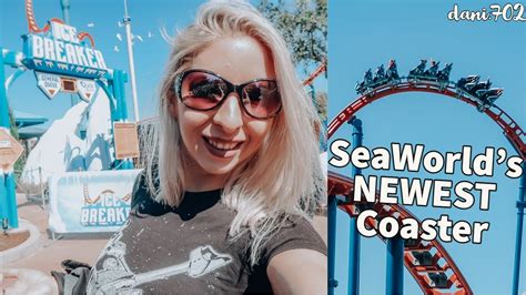 Ice Breaker Seaworld Orlandos New Coaster Pov Riding Front Row On