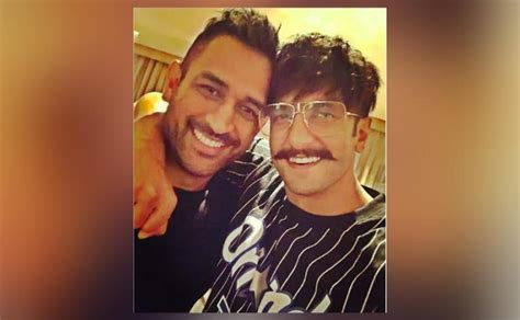 Ranveer Singh Posts Selfie With Ms Dhoni Calls Him Greatest Cricpur