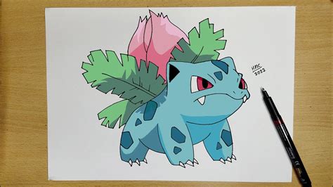 How To Draw Ivysaur Step By Step Pokémon 002 Youtube