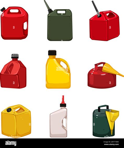 Fuel Can Set Cartoon Vector Illustration Stock Vector Image And Art Alamy
