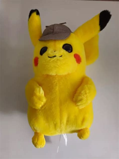 OFFICIAL POKEMON DETECTIVE Pikachu Movie 8 Plush Soft Toy WCT Pikachu