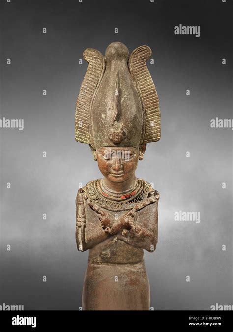 Ancient Egyptian statue of Osiris, 6-7th cent BC. Bronze ...