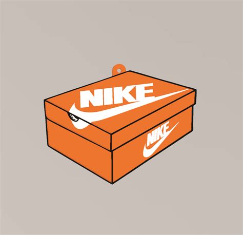 STL File Keychain Nike Box Keychain Nike Box3D Printable Model To