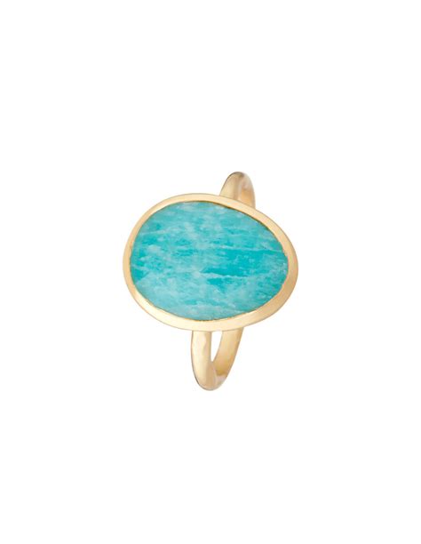 Bague Iris Amazonite Verte