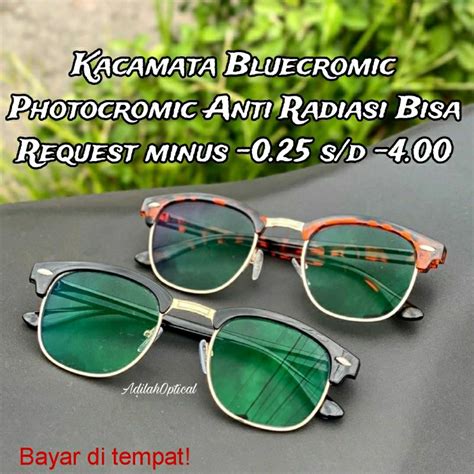 Jual Cod Kacamata Bluecromic Photocromic Anti Radiasi Terlaris Cocok