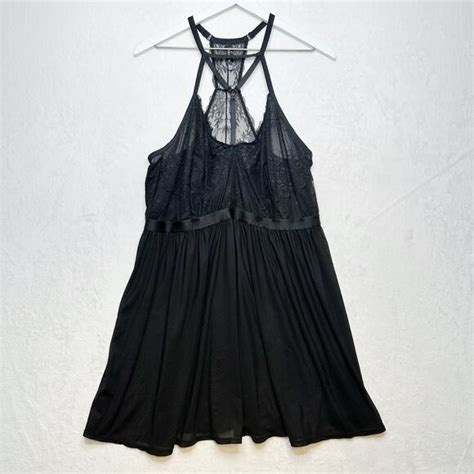 Torrid Intimates Sleepwear Torrid Sheer Caged Strappy Chemise Babydoll Lingerie Black Sz