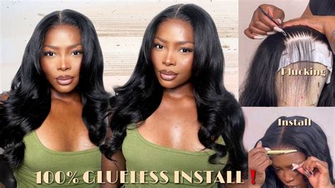 No More Frontal Glueless Hd Closure Wig Install Plucking And Styling Tutorial Alipearl Hair