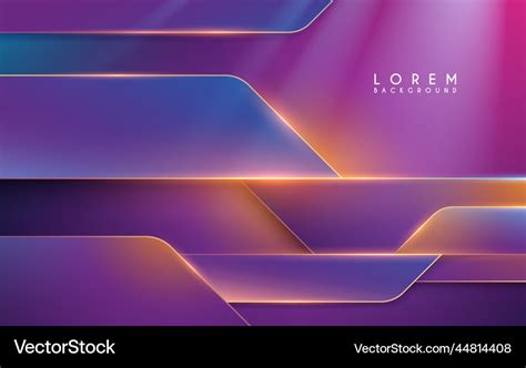 Abstract neon geometric shapes background Vector Image