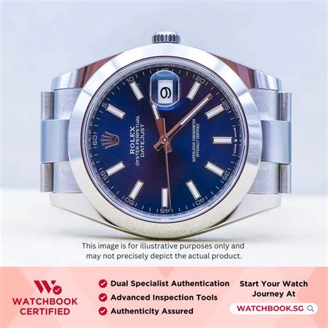 Rolex Datejust 126300 Blue Singapore Watchbook