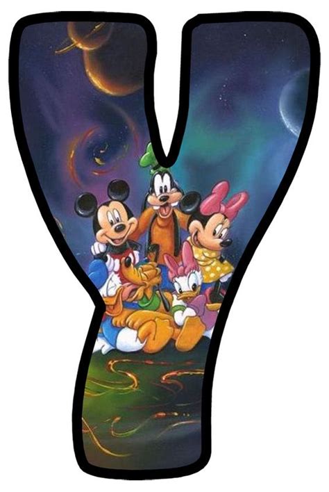 Abecedario Con Mickey Minnie Pluto Donald Y Daisy Oh My Alfabetos