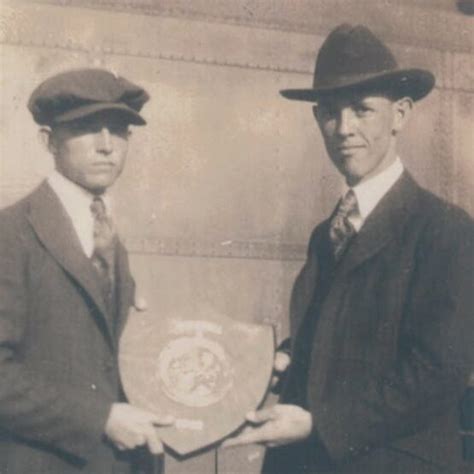 Denver Grigsby And Harold Hutt Holding The 1920 High School Baseball