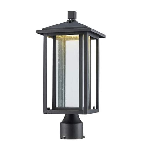 Home Decorators Collection Mauvo Canyon Black Dusk To Dawn Led Outdoor