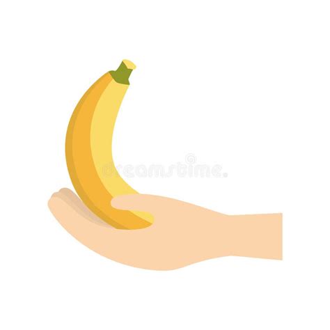 Hand Holding Banana Stock Vector Illustration Of Object 36423301