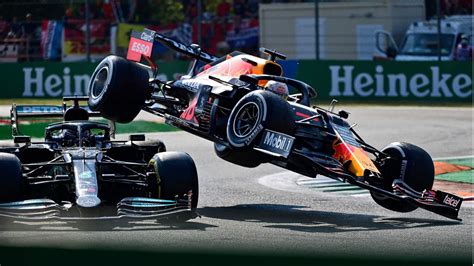 Großer Preis in Monza Heftiger Crash Verstappen und Hamilton