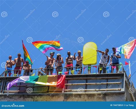Gay Parade In Tel Aviv Editorial Stock Photo Image Of Building