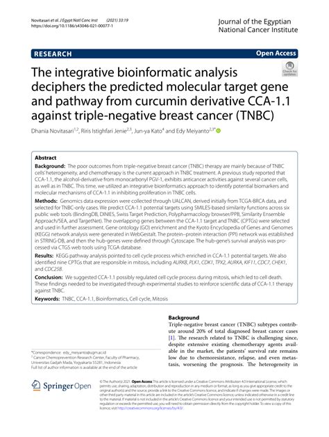 PDF The Integrative Bioinformatic Analysis Deciphers The Predicted