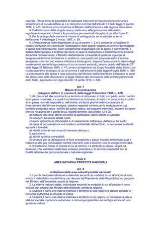 Legge Quadro Aree Protette PDF