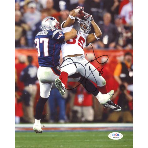 David Tyree Signed Giants Super Bowl XLII "Helmet Catch" 8x10 Photo (PSA Hologram) | Pristine ...