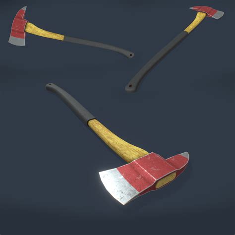 Artstation Fire Axe Lowpoly