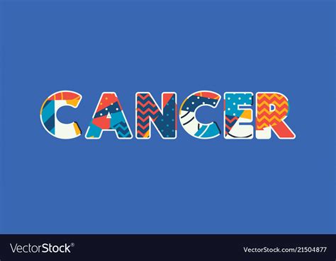 Cancer Concept Word Art Royalty Free Vector Image