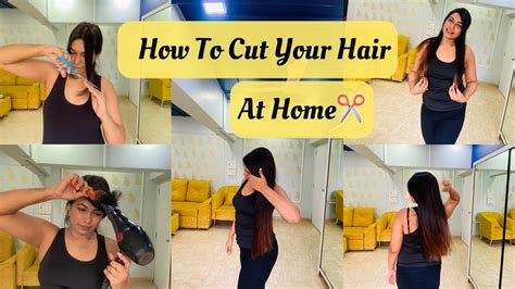 How To Cut Your Hair At Home Easiest Way Hairstyle Hair Haircut Haircare Hairstyles Youtube