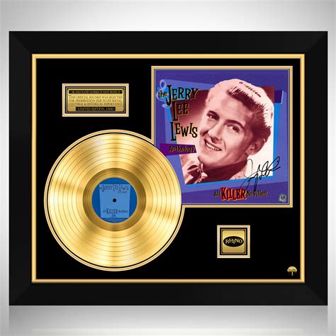 Jerry Lee Lewis All Killer No Filler Gold Lp Limited Signature