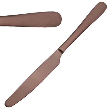 Olympia Cyprium Copper Table Knife Pack Of 12 Lordwell Catering