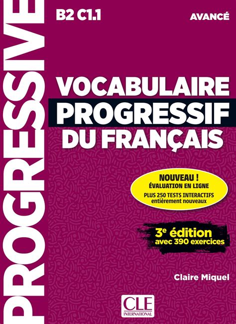 Vocabulaire Progressif Du Fran Ais Niveau Avanc Me Dition