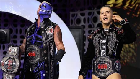 Aew S Dustin Rhodes Discusses Roh Tag Title Run With Sammy Guevara