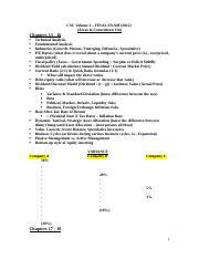 Csc Volume Areas To Concentrate On Final Exam Doc Csc Volume