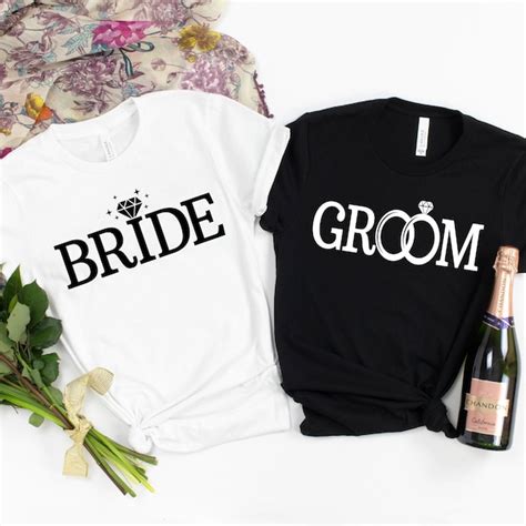 Bride Groom Shirts Etsy