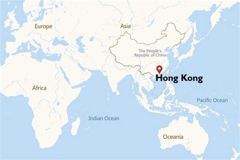 Hong Kong Map Asia | Map Of West