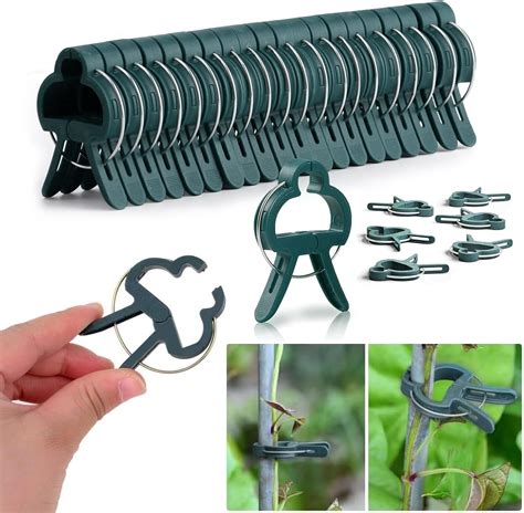 20PCS Giardino Piante Supporto Clip Morsetti Per Piante Rampicanti