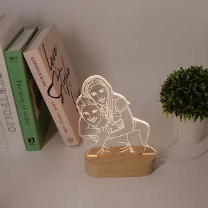 Personalized D Photo Lamp Custom Picture Night Light Line Art Photo