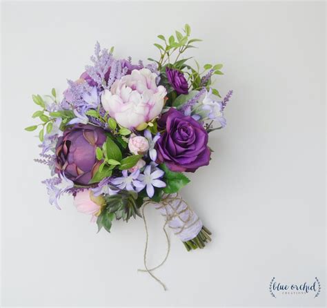 Bouquet Violet, Peony Bouquet Wedding, Purple Bouquets, Purple Wedding ...