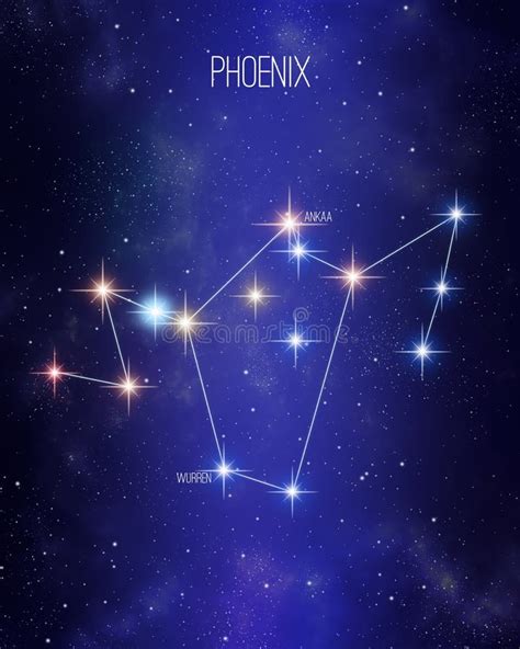 Phoenix Constellation Stock Illustrations – 71 Phoenix Constellation ...