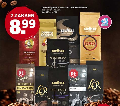 Douwe Egberts Lavazza Of L Or Koffiebonen Aanbieding Bij Hoogvliet