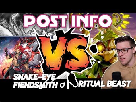 Fiendsmith Snake Eye Vs Ritual Beast Post Info Nawcq Yugioh Youtube