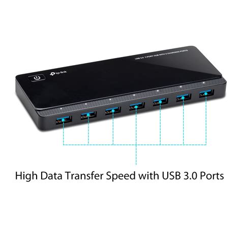 Uh720 Usb 3 0 7 Port Hub With 2 Charging Ports Tp Link Australia