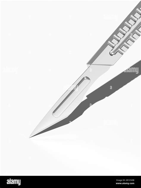 Scalpel Blade Surgical Instrument Angled Close Up Surgery Precision