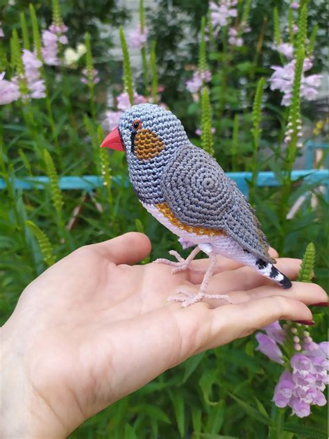 Custom Action Figure Zebra Finch Plushie Bird Sentimental Etsy